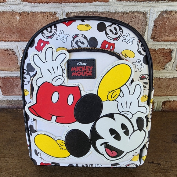 Disney Mickey Mouse Backpack - Red Black Yellow